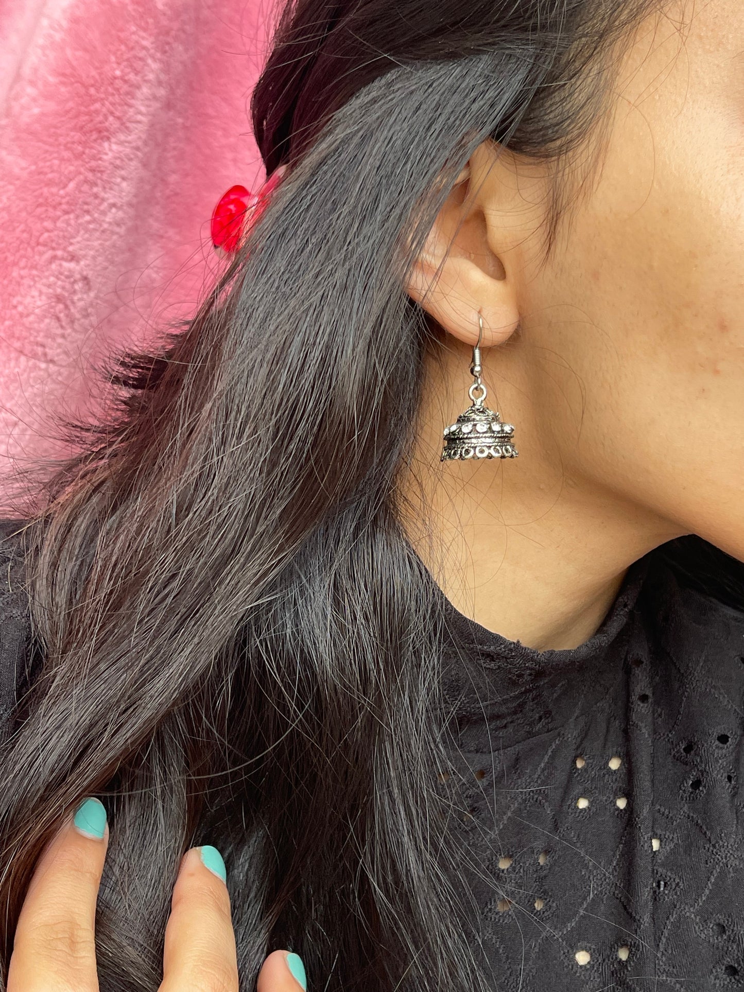 Diamond Jhumkas