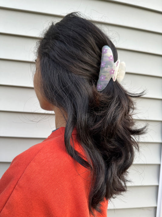 Lilac Claw Clip